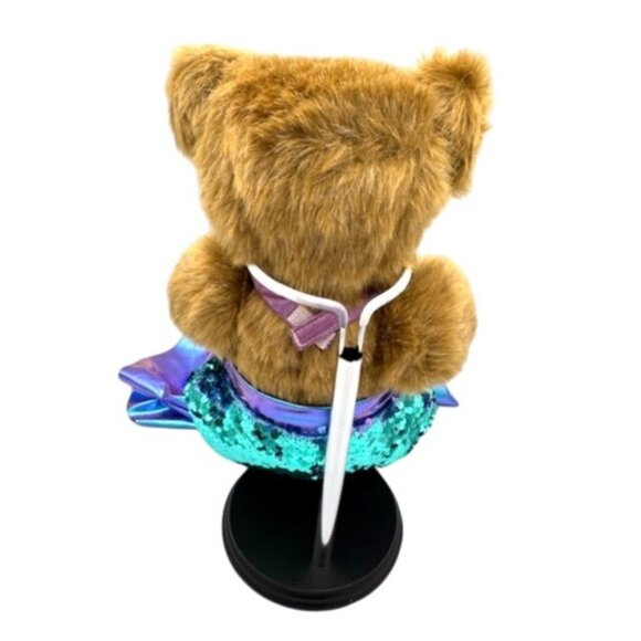 NWT Vermont Teddy Bear Mermaid Plush Bear "Adeline 2022" Brown 15" Authentic - Picture 8 of 13
